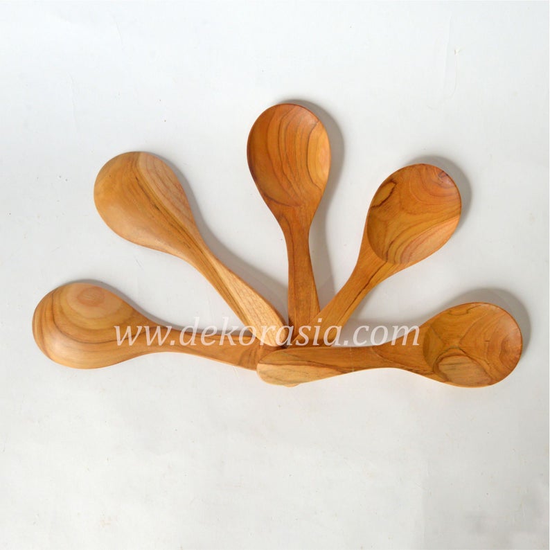 Teak Wood Ladle - Length 8.8 to 9 Inches